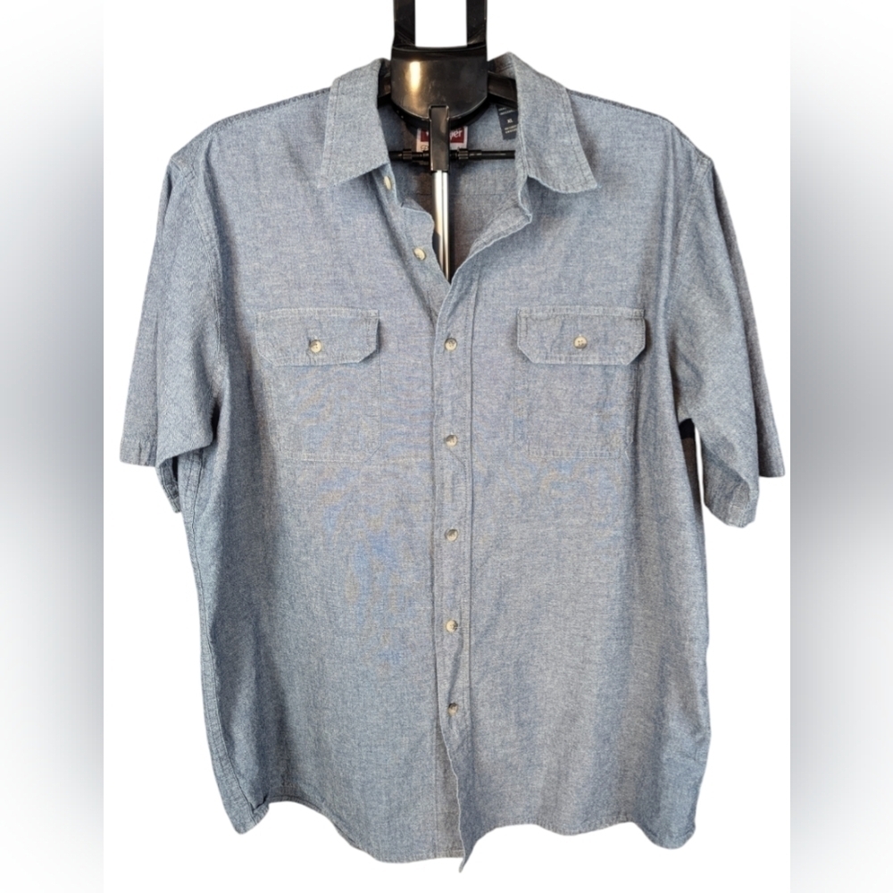 Wrangler XL mens denim short sleeve shirt